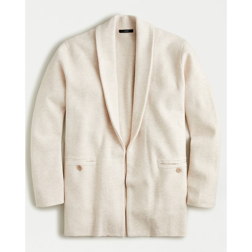 J.Crew Womens Camille Merino Wool Blend Sweater Blazer Jacket Women's Size Large